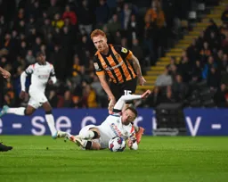 Jordan Clark goes to ground