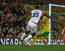 Cameron Jerome jumps into Grant Hanley