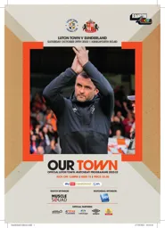 Programme: Luton Town FC vs Sunderland (29th Oct 2022)
