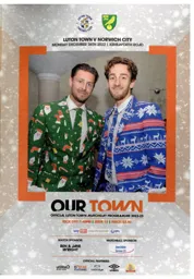 Programme: Luton Town FC vs Norwich City (26th Dec 2022)