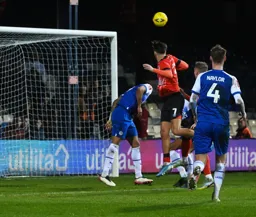 Harry Cornick heads in the equaliser