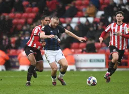 Allan Campbell has a look of determination