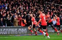 Allan Campbell celebrates after scoring the second goal