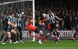 Carlton Morris goes for a bicycle kick