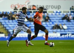 Cody Drameh brings the ball forward