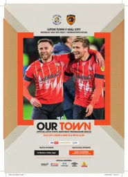 Programme: Luton Town FC vs Hull City (8th May 2023)