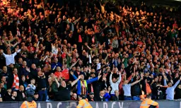 Kenilworth Road end get behind the team