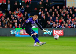 Ethan Horvarth launches the ball down field