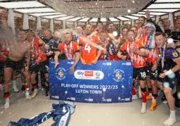 The champagne flows as the celebrations continue