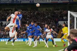 Ross Barkley cannot direct his header