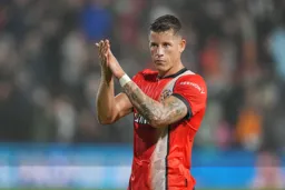 Ross Barkley applauds the crowd