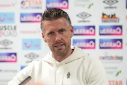 Rob Edwards at the press conference