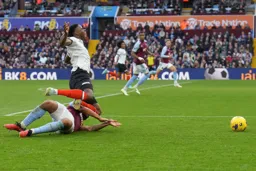 Chiedozie Ogbene brought down outside the box