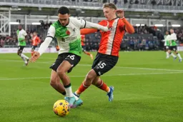 Alfie Doughty tackles Trent Alexander Arnold