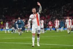 Jordan Clark acknowledges the Town followers