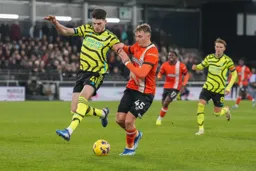Alfie Doughty tangles with Declan Rice