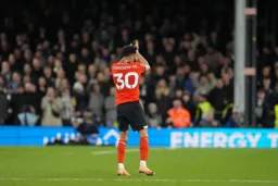 Andros Townsend applauds the fans after his substitution