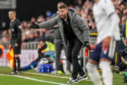 Rob Edwards coaching from the touchline