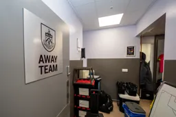 Burnley Away dressing room
