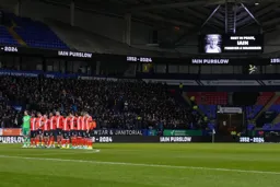 A mark of respect for Ian Purslow a Bolton Supporter who passed away at the previous match