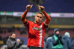 Carlton Morris thanks the fans