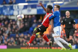Albert Lokonga holds off his marker