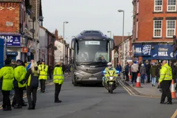 Town Coach arriving at Goodison