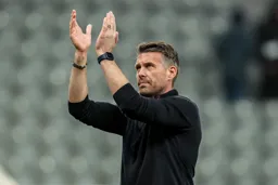 Rob Edwards applauds the 3000 supporters at Newcastle