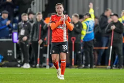 Jordan Clark thanks the supporters