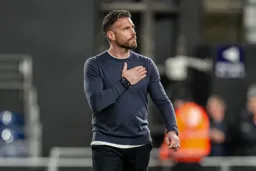 Rob Edwards thanks the crowd