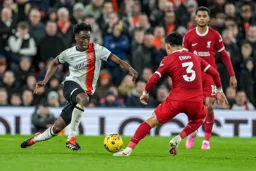 Albert Lokonga at full stretch