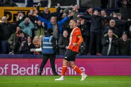 Carlton Morris shows emotion