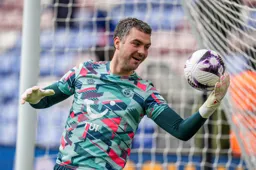 James Shea during the warmups