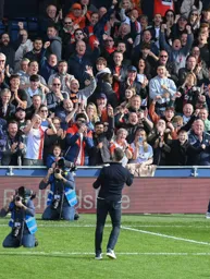 Rob celebrating with the fans