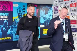 Rob Edwards looks happy and relaxed