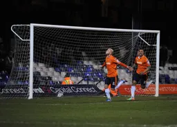 Luke Guttridge scores the third goal