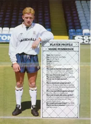 Mark Pembridge Profile 1991