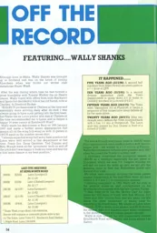 Wally Shanks Off The Record 1991
