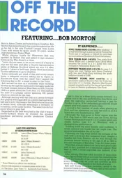 Bob Morton Off The Record 1991
