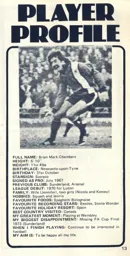 Brian Chambers Profile Programme Article 1976