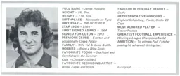 Jimmy Husband Player Profile Programme Article 1977