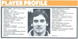 Milija Aleksic Player Profile Programme Article 1978