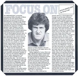 Steve Sherlock Focus On Programme Article 1978