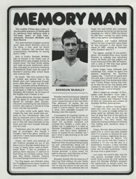 Brendan McNally Memory Man Programme Article 1972
