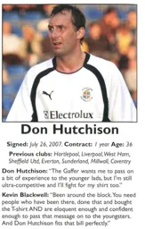 Don Hutchison Signs 07/08