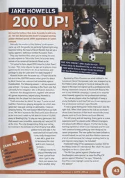 200 appearances for Jake Howells! 2012:13 Programme Article