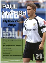 Paul McVeigh Favourite Things 07/08