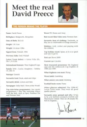 David Preece Interview 1992