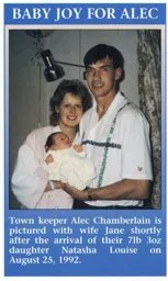 Alec Chamberlain Welcomes Daughter 1992
