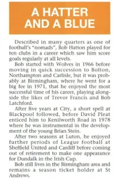 Bob Hatton Article 1992